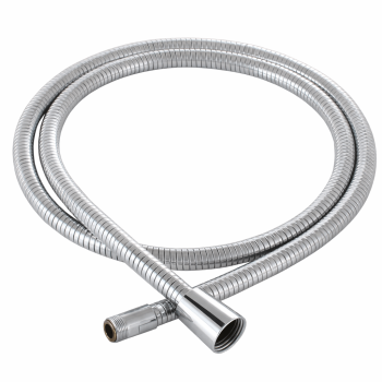 3 m Metall-Duschschlauch aus Edelstahl, verchromt, 1/2 Zoll Innengewinde auf M15x1 Anschluss – robuster Brauseschlauch für Dusche und Sanitärarmaturen